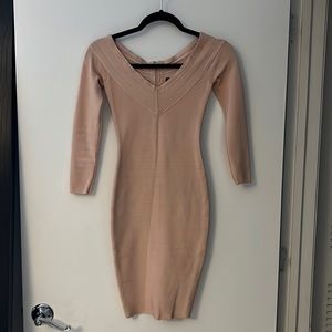Marciano pink bandeau dress